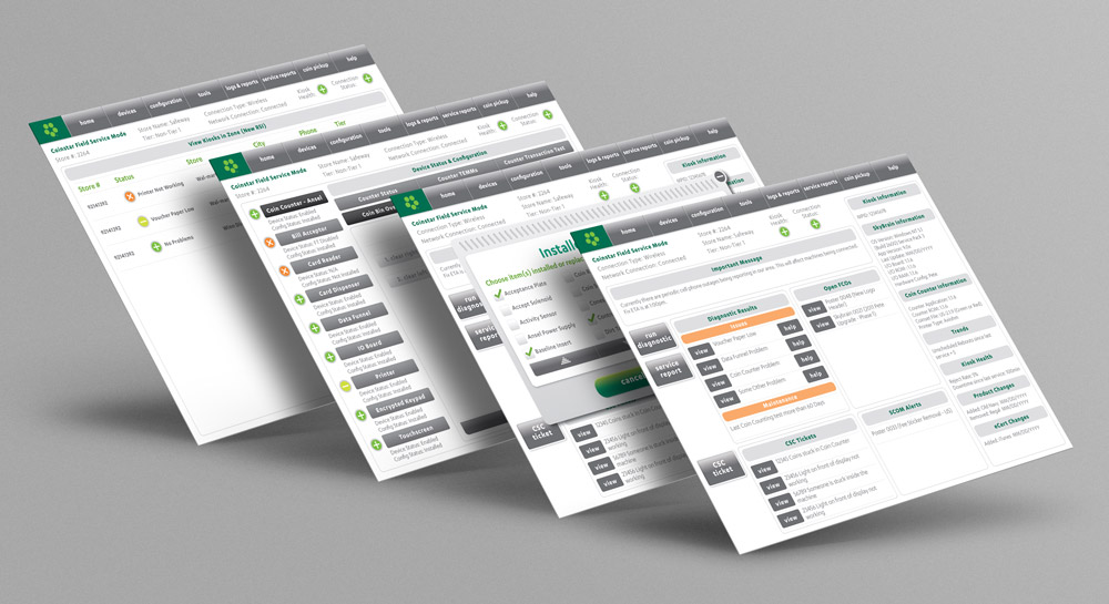 Coinstar Kiosk Service UI
