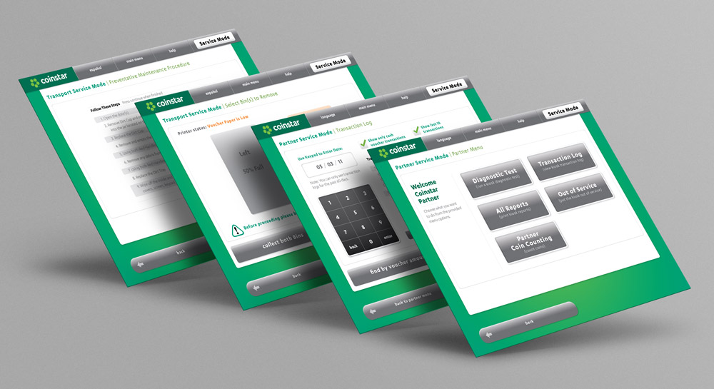 Coinstar Kiosk Service UI