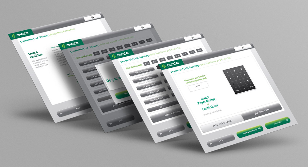 Coinstar Kiosk Service UI